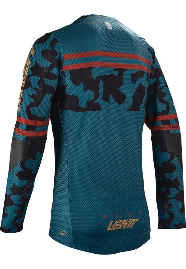 LEATT - Longsleeve rowerowy męski Leatt MTB Gravity 4.0. Kolor: zielony, niebieski, wielokolorowy. Długość rękawa: długi rękaw