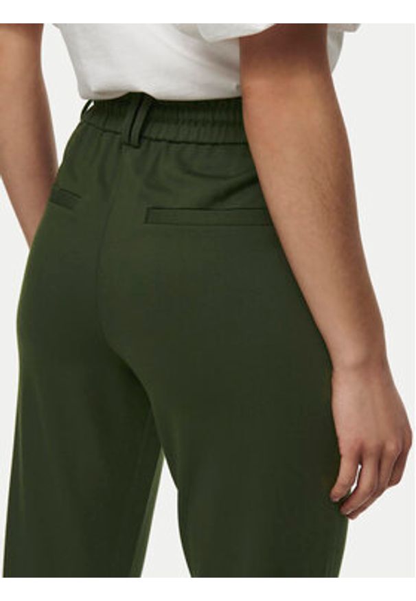 only - ONLY Spodnie materiałowe Poptrash 15115847 Khaki Regular Fit. Kolor: brązowy. Materiał: wiskoza, syntetyk