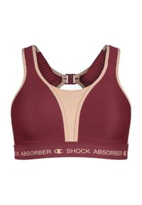 Champion - Biustonosz treningowy Shock Absorber Ultimate Run Bra Padded. Kolor: czerwony. Sport: bieganie