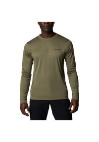 columbia - Zero Rules Long Sleeve Shirt koszulka sportowa z długim rękawem - zielona. Kolor: zielony. Długość rękawa: długi rękaw. Długość: długie