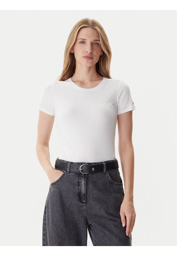 TOMMY HILFIGER - Tommy Hilfiger Komplet 2 t-shirtów UW0UW05974 Kolorowy Slim Fit. Materiał: bawełna. Wzór: kolorowy
