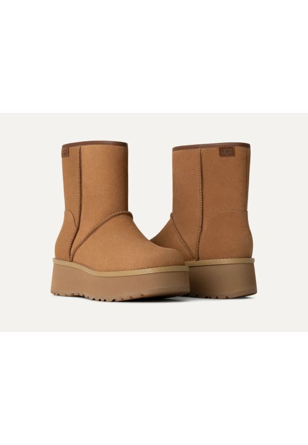 Ugg - UGG Cityfunc Mid Boot Buty zimowe damskie. Kolor: brązowy. Sezon: zima
