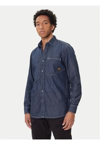 G-Star RAW - G-Star Raw Koszula jeansowa D27083-D539 Granatowy Regular Fit. Kolor: niebieski. Materiał: bawełna