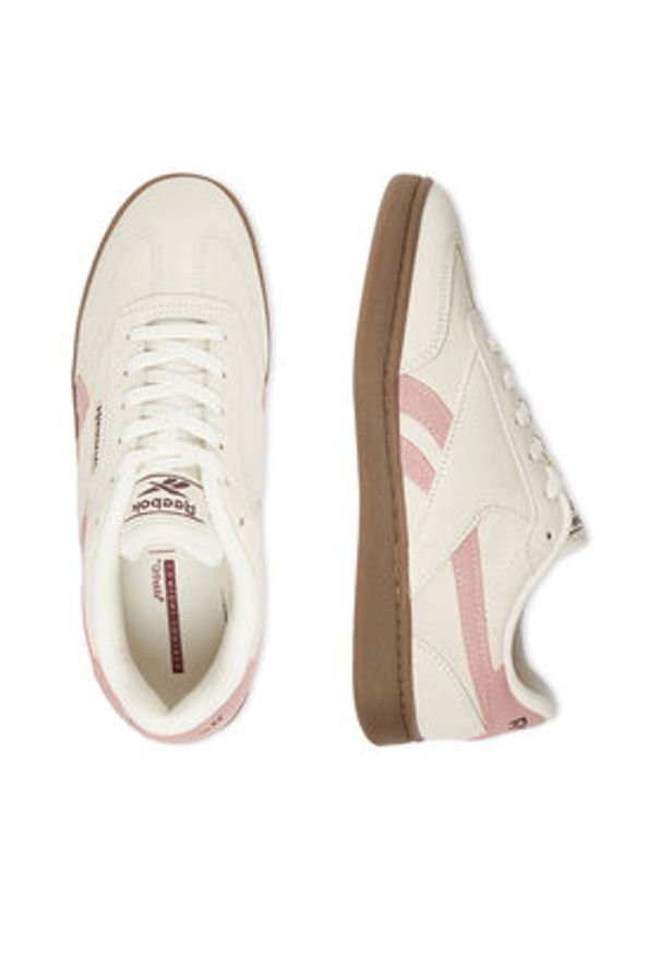 Reebok Sneakersy CEO-FORTE LOUNGER AR30252W-CQR Écru. Kolor: kremowy. Materiał: skóra, zamsz