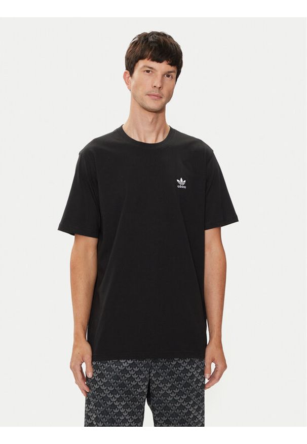 Adidas - adidas T-Shirt Trefoil Essentials IW5787 Czarny Regular Fit. Kolor: czarny. Materiał: bawełna