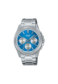 Casio Zegarek MTP-1375PD-2A2VEF Srebrny. Kolor: srebrny
