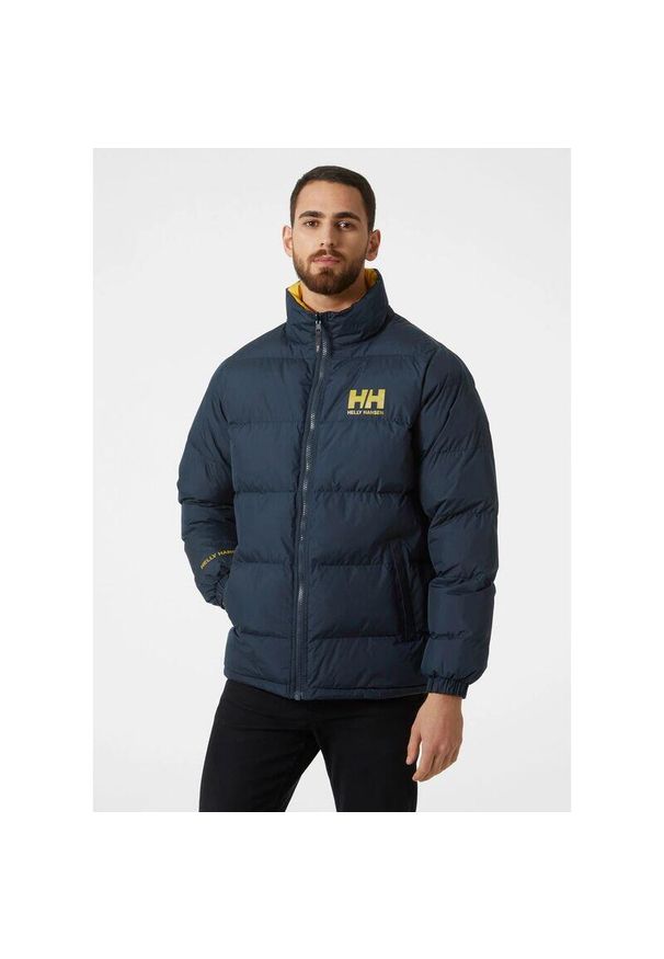 Kurtka odwracalna Helly Hansen Urban. Kolor: niebieski. Materiał: puch