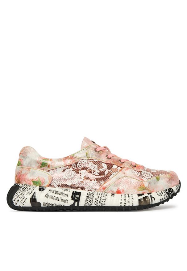 Laura Vita Sneakersy Burton 05 Kolorowy. Materiał: skóra. Wzór: kolorowy