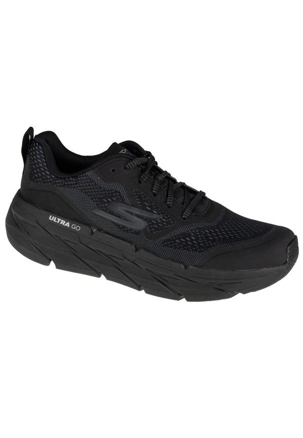 skechers - Buty do biegania męskie, Skechers Max Cushioning Premier Vantage. Kolor: czarny. Materiał: materiał, tkanina, syntetyk