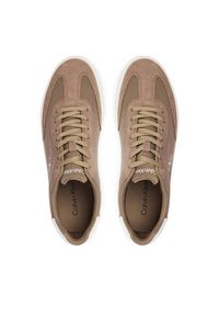 Calvin Klein Sneakersy Low Prof Cupsole Cv HM0HM02236 Brązowy. Kolor: brązowy. Materiał: materiał #5