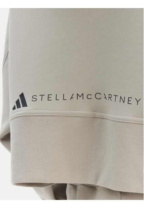 Adidas by Stella McCartney - adidas by Stella McCartney Bluza JX6781 Szary Loose Fit. Kolor: szary. Materiał: bawełna, syntetyk