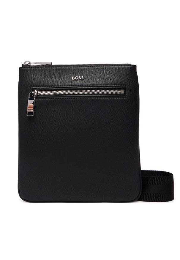 BOSS Saszetka 50558444 Czarny. Kolor: czarny. Materiał: skóra