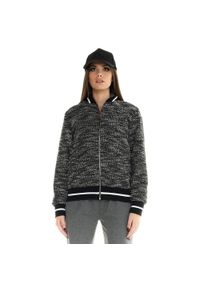 LEONE 1947 APPAREL - Damska kurtka bomber Leone w kolorze szarym. Kolor: brązowy, wielokolorowy, szary. Materiał: tkanina. Sport: turystyka piesza