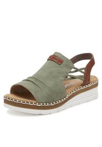 Rieker Sandały CEO-V1261-52 Zielony. Kolor: zielony. Materiał: syntetyk #7