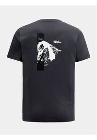 Jack Wolfskin T-Shirt Vonnan 1809941 Szary Regular Fit. Kolor: szary. Materiał: syntetyk #3