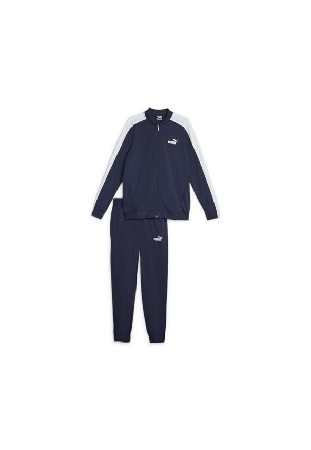 Puma - Męski strój bejsbolowy Tricot PUMA Navy Blue. Kolor: biały, wielokolorowy, niebieski, czarny. Materiał: dresówka