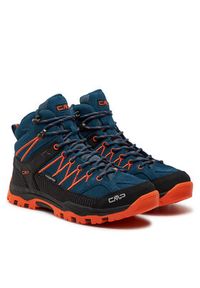 CMP Trekkingi Rigel Mid Trekking Shoes Wp 3Q12944J Granatowy. Kolor: niebieski. Materiał: skóra, zamsz. Sport: turystyka piesza #8