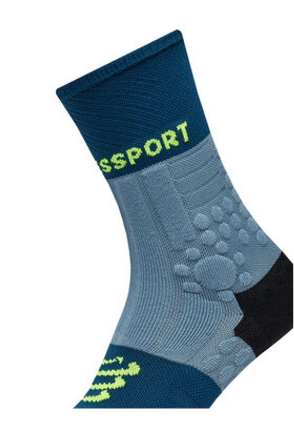 Compressport Skarpety wysokie unisex Pro Racing Socks Winter Trail SCRU2045 Niebieski. Kolor: niebieski. Materiał: materiał