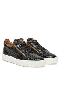 Giuseppe Zanotti - GIUSEPPE ZANOTTI Sneakersy RM50012/001 Czarny. Kolor: czarny. Materiał: skóra #3