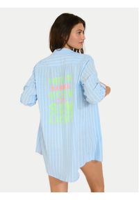 Banana Moon Koszula Garel Galeana MVD66 Błękitny Regular Fit. Kolor: niebieski. Materiał: syntetyk #5