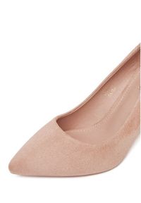 DeeZee Czółenka DZ0010 LIGHT PINK SU Różowy. Kolor: różowy. Materiał: materiał #6