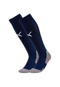 Skarpetki Puma Team Liga Core 06 Skarpetki Dorosłych. Kolor: niebieski, wielokolorowy, biały. Materiał: poliester, bawełna, elastan. Sport: piłka nożna #1