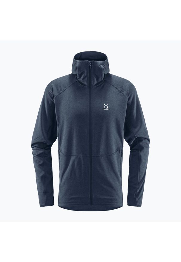 Bluza trekkingowa męska Haglöfs Skuta Hood. Kolor: niebieski