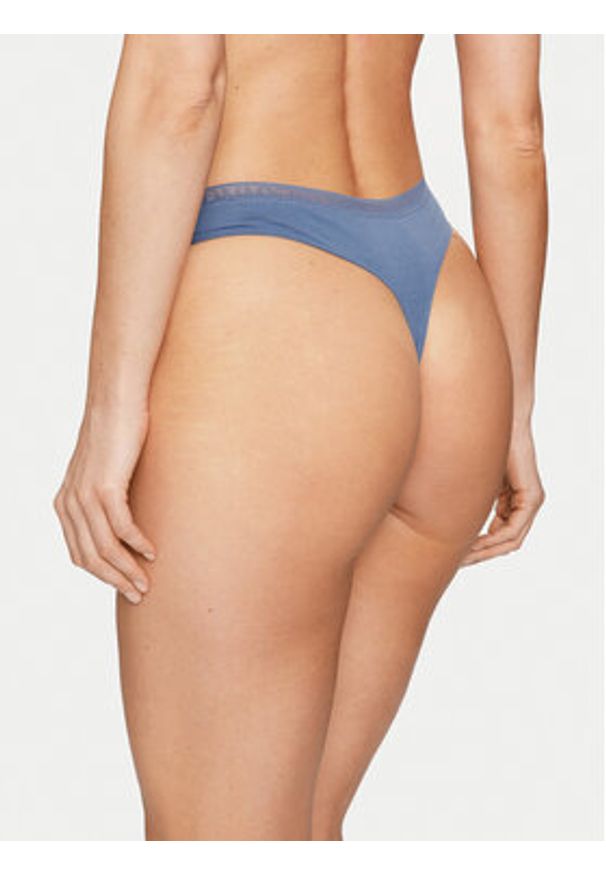 TOMMY HILFIGER - Tommy Hilfiger Komplet 3 par stringów UW0UW04890 Kolorowy. Materiał: bawełna. Wzór: kolorowy