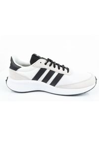 Adidas - Buty sportowe adidas Run 70s M GY3884 białe. Zapięcie: pasek. Kolor: biały. Materiał: guma, zamsz, materiał, skóra. Szerokość cholewki: normalna. Wzór: aplikacja. Sport: bieganie