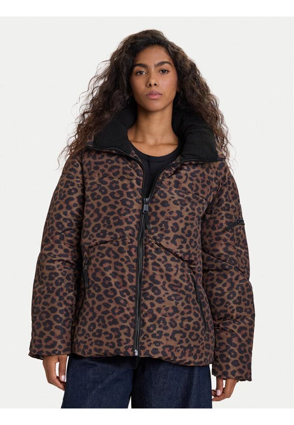 Guess Kurtka zimowa W5BL47 W3702 Brązowy Regular Fit. Kolor: brązowy. Materiał: syntetyk. Sezon: zima