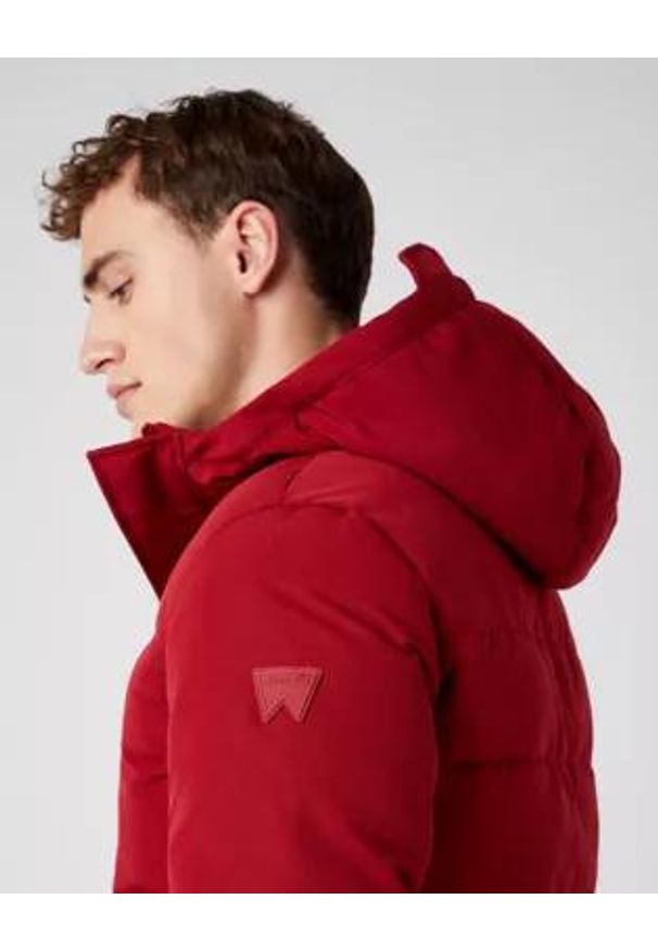 Wrangler - ZIMOWA KURTKA MĘSKA WRANGLER THE BODYGUARD BIKING RED W4D7WWX2G 112141360. Sezon: zima