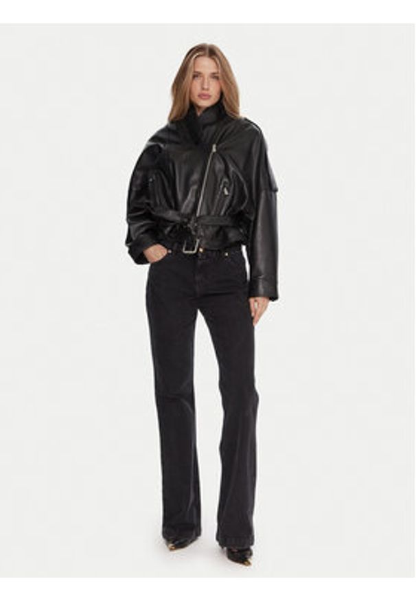 Just Cavalli Jeansy 79PAB5F3 CDWC8 Czarny Flare Fit. Kolor: czarny