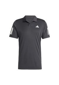 Adidas - Koszulka Club Tennis 3-Stripes Polo. Typ kołnierza: polo. Kolor: czarny. Materiał: materiał