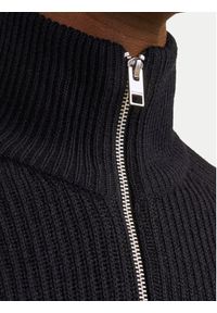 Jack & Jones - Jack&Jones Kardigan Pannel 12258474 Czarny Regular Fit. Kolor: czarny. Materiał: bawełna, syntetyk #3