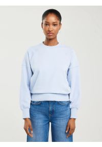 Big-Star - Bluza damska z nadrukiem 3d niebieska Jean 400. Okazja: na co dzień. Kolor: niebieski. Materiał: bawełna. Wzór: nadruk. Styl: elegancki, casual, sportowy