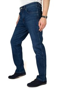 Wrangler - WRANGLER TEXAS MĘSKIE SPODNIE JEANSOWE DARK WASH W121CT30R