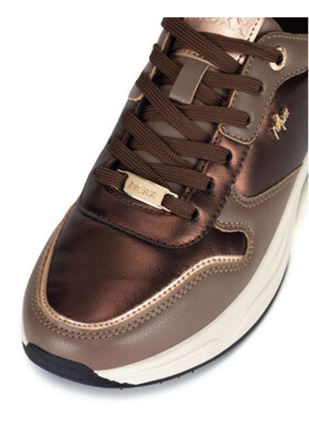 MEXX Sneakersy MI001009143W Brązowy. Kolor: brązowy. Materiał: skóra