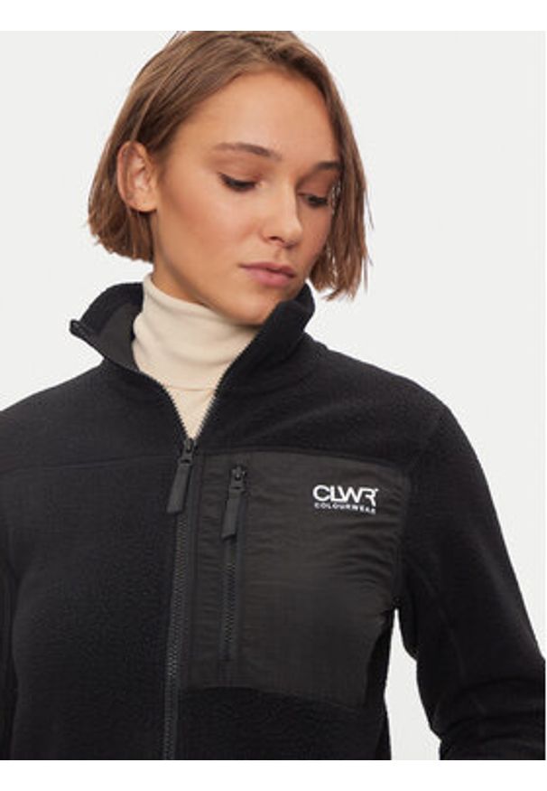 Colourwear Polar Pile Jkt 2.0 7010348 Czarny Regular Fit. Kolor: czarny. Materiał: syntetyk