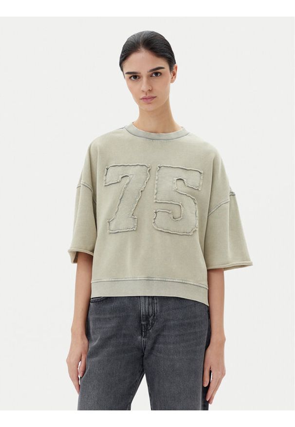 Noisy may - Noisy May Bluza Ciara 27034216 Beżowy Loose Fit. Kolor: beżowy. Materiał: bawełna