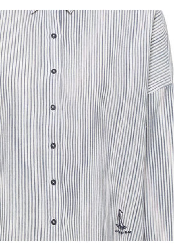 Mustang Koszula Ruby 1016577 Niebieski Loose Fit. Kolor: niebieski. Materiał: bawełna