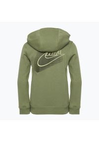 Bluza dziecięca Nike Sportswear Standard Issue. Kolor: zielony