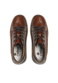 Rieker Półbuty 05231-24 Brązowy. Kolor: brązowy. Materiał: skóra #3