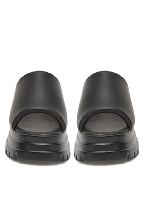 DeeZee Klapki 8602-1A Czarny. Kolor: czarny. Materiał: skóra