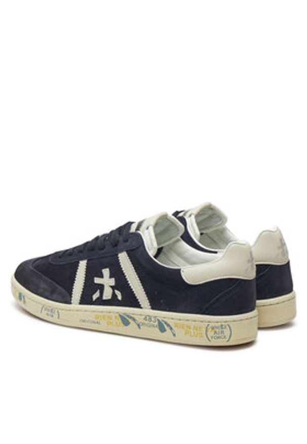 Premiata Sneakersy Bonnie 6898 Granatowy. Kolor: niebieski. Materiał: zamsz, skóra