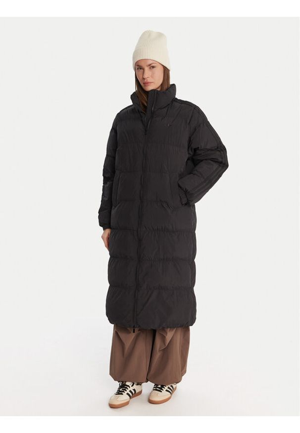 Adidas - adidas Kurtka zimowa adicolor JX2957 Czarny Loose Fit. Kolor: czarny. Materiał: syntetyk. Sezon: zima