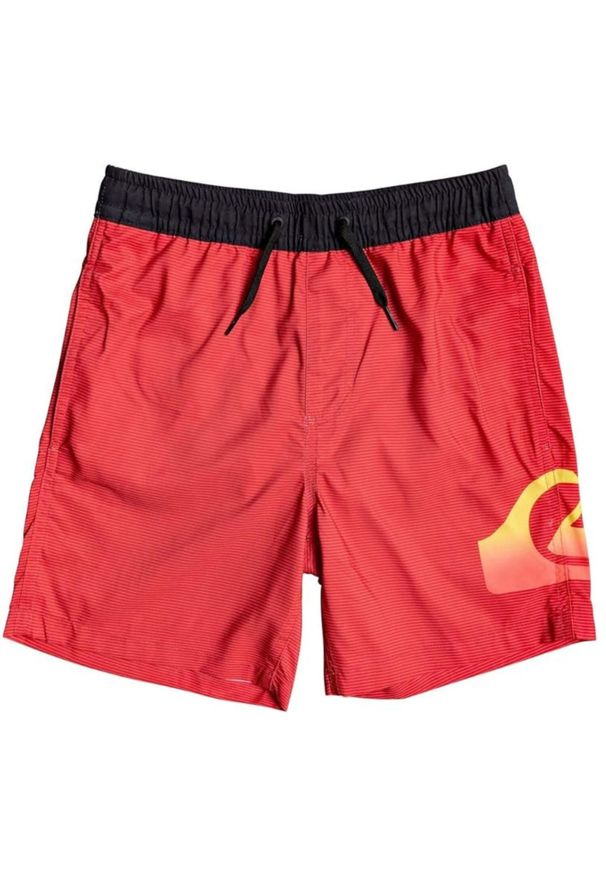 Spodenki kąpielowe dla dzieci Quiksilver Dredge. Kolor: czerwony. Materiał: poliester