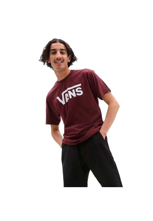 Podkoszulek Vans Classic, Czerwony, Mężczyźni. Kolor: czerwony. Sport: skateboard