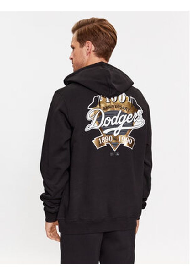 47 Brand Bluza Los Angeles Dodgers BC012PMGUDR590419JK Czarny Regular Fit. Kolor: czarny. Materiał: bawełna