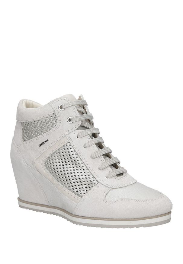Geox - sneakersy geox d7254b 022bv. Kolor: szary. Materiał: skóra ekologiczna, zamsz. Szerokość cholewki: normalna