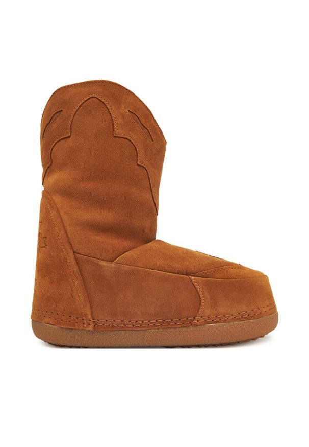 Inuikii Botki Cowboy Emboidery 1002.024.0031 Beżowy. Kolor: beżowy. Materiał: zamsz, skóra